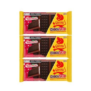 Imagem de Biscoito ChocoTRIO Prestígio Nestle e Garoto - 3 Unidades - Nestlé E G