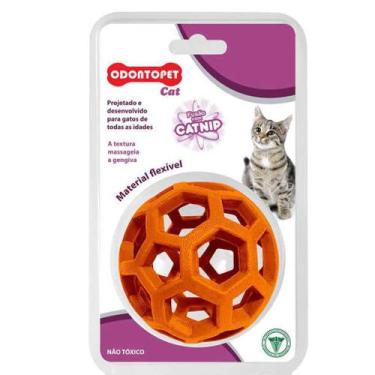 Imagem de Brinquedo para gato Bolinha com Catnip Odontopet Bola Infused Catnip L