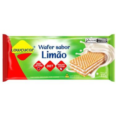 Imagem de Wafer Sabor Limão Lowçucar Zero Lactose Diet 115g