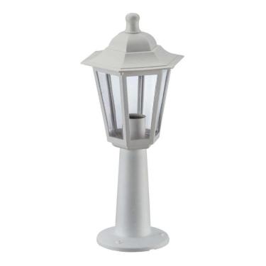 Imagem de Balizador Clássico Branco Luminária para Jardim Lente Transparente Dital Colonial