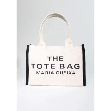 Imagem de Bolsa the tote bag medium winter maria gueixa, Logo black, UNICO