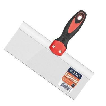 Imagem de Espatula De Aço Inox para Gesso 10" com Cabo Emborrachado - Atlas