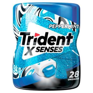 Imagem de Chiclete Trident XSenses Peppermint Sem Açúcar Pote 54g