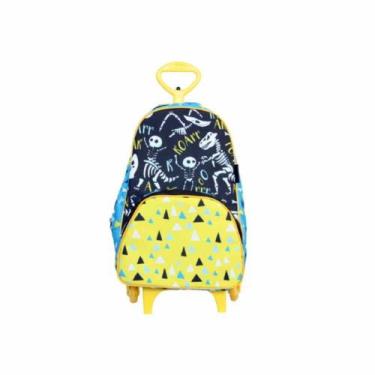 Imagem de Mochila Escolar com Rodinha - Dino - Colorido - Ó Design