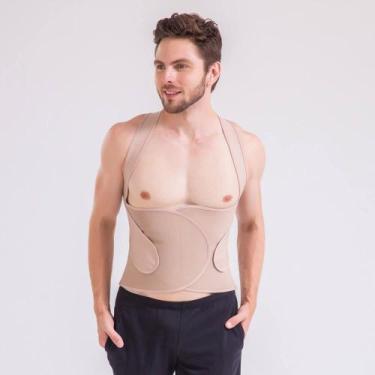 Imagem de Corretor Postural Masculino Esbelt 080CP Emborrachado Flex Form 3D, M,