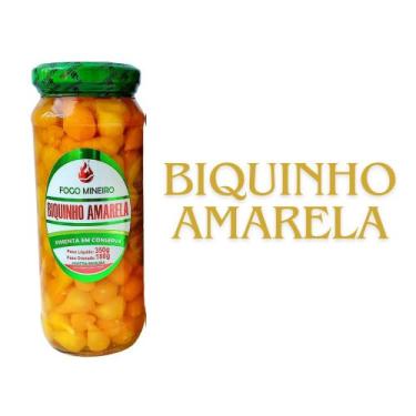 Imagem de Pimenta Biquinho Amarela em Conserva - Fogo Mineiro