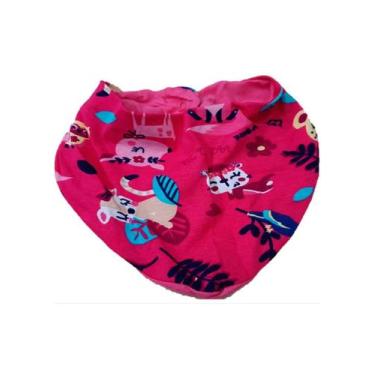 Imagem de Babador Bandana Bebê Rosa Animais - Malwee