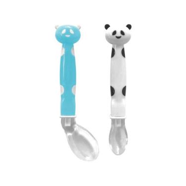 Imagem de Kit Colher para Bebê de Silicone Buba Pandinha - 2 Peças
