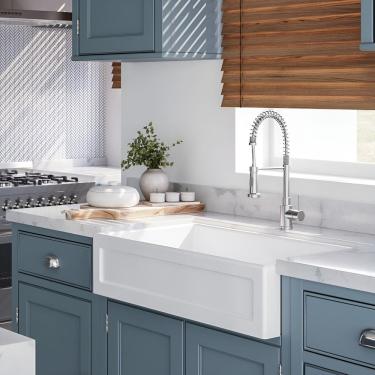 Imagem de Cuba Cozinha Farm Sink Quadratta 55 Cm Estilo Fazenda Avental
