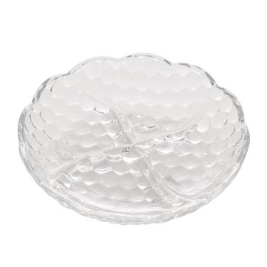 Imagem de Petisqueira 4 Divisórias De Cristal Chumbo Bubble 18,5x4cm - LYOR