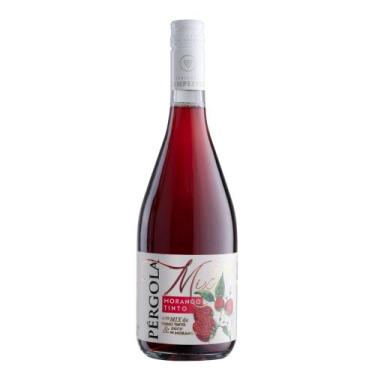 Imagem de Suco Cooler De Morango Com Vinho Tinto Suave Pérgola 750mL