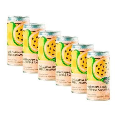 Imagem de Kit 6X: Chá de Capim Limão com Frutas Amarelas Gaseificado Brazô 269ml