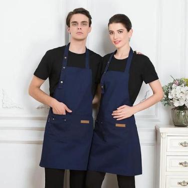 Imagem de Avental De Cozinha Impermeável Com Bolsos Para Mulheres E Homens, Unif