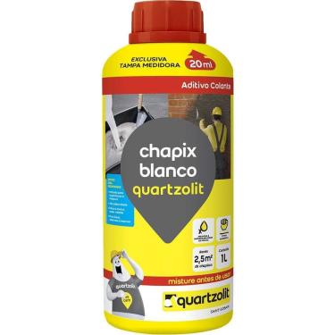 Imagem de Adesivo à Base de Pva Chapix 1L para Argamassas e Chapiscos Cimentícios Branco Quartzolit