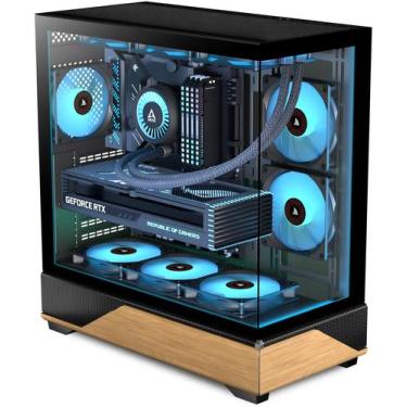 Imagem de Gabinete para Computador KEDIERS P6 Mid Tower ATX com 5 Ventiladores A