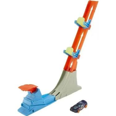 Imagem de  hot wheels lets race - pista de acrobacias - lançamento vertical