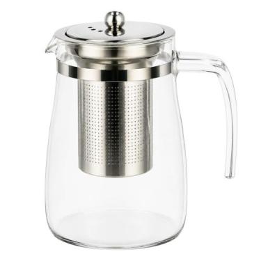 Imagem de Jarra de Vidro 900ml com Infusor de Inox Removível para Chá e Infusões