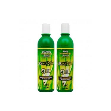 Imagem de Kit Crece Pelo Shampoo 370ml + Condicionador 350ml Crescimento Acelerado Dos Cabelos Brilho Maciez