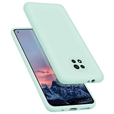 Imagem de E Segoi Capa para Moto G Power 2021, capa de borracha de gel de silicone líquido à prova de choque, forro de microfibra macio compatível com Motorola Moto G Power 2021 de 6,7 polegadas (menta)