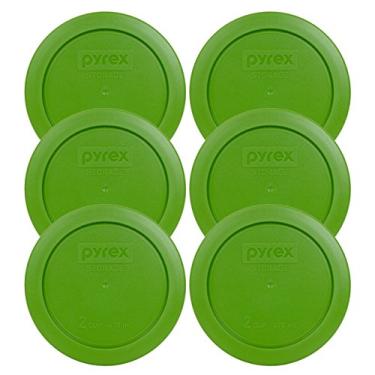 Imagem de Capa de armazenamento redonda Pyrex 2 xícaras #7200-PC para tigelas de vidro, Verde, 6