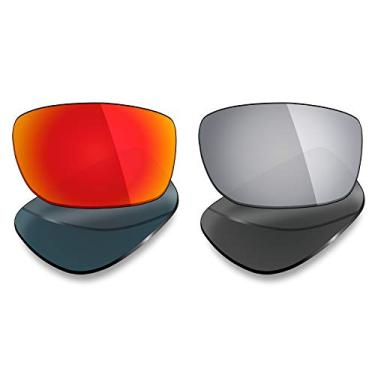 Imagem de 2 pares de lentes polarizadas de substituição da Mryok para óculos de sol Oakley Splinter – Opções