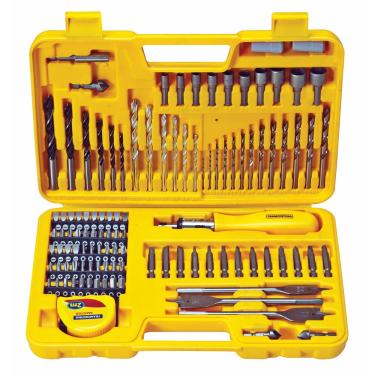 Imagem de Jogo de Brocas e Ponteiras Tramontina com Maleta - 110 Peças