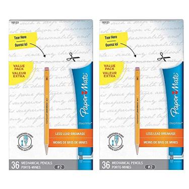 Imagem de Lapiseira Paper Mate SharpWriter, 0,7 mm, HB #2, amarela, 72 unidades