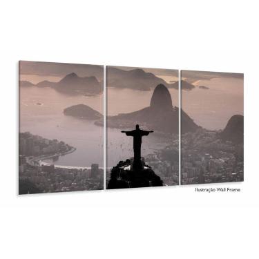 Imagem de Quadro Rio De Janeiro Decorativo Sala Escritório 3 peças 120