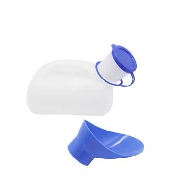 Imagem de MUHWA Frasco de Mictório Unissex com Tampa 1000 ml, Portátil, Macho/Feminino, com Escala de Medição