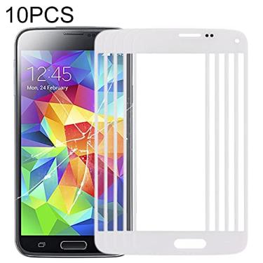 Imagem de HONGYAN Peças de substituição de telefone celular 10 pcs Lente de vidro externo da tela frontal para Samsung Galaxy S5 Mini Acessórios telefônicos
