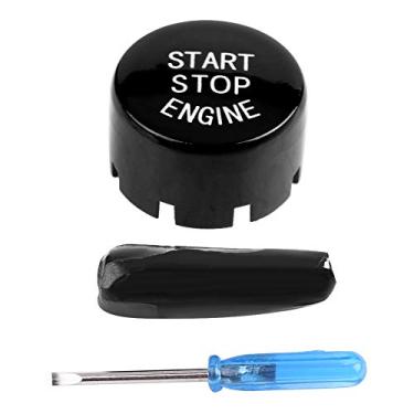 Imagem de Botão do interruptor de pressão, Montagem de um botão do botão do motor do carro para a parte inferior do disco F30 G/F com Start & Stop (preto)