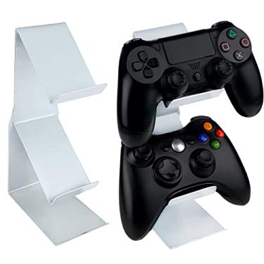 Imagem de Suporte de Mesa 2 Controles Playstation Xbox ps3 Ps4 ps5 Xbox 360 One Series X/S Vexus - Branco