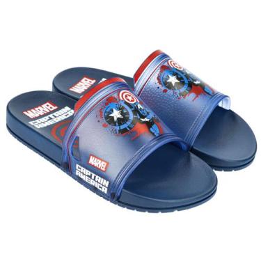 Imagem de Chinelo Grendene Marvel Hero Capitão América Azul 22585 - G Kids  Gren