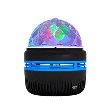 Imagem de Projetor Globo Galaxy Portátil Usb Giratório Led Rgb Balada Festa - Pr