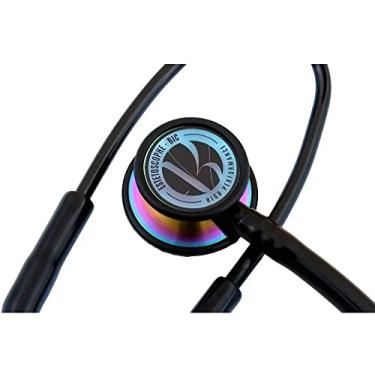 Imagem de Estetoscópio Duplo Adulto E Infantil Bic em Inox High Performance (BLACK RAINBOW)
