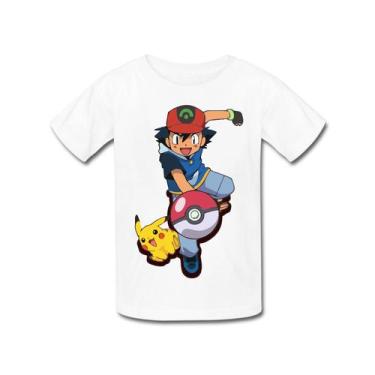 Camisa, Camiseta Desenho Anime Pokemon Pikachu Bulbasauro - Creative  camisetaria - Camiseta Infantil - Magazine Luiza