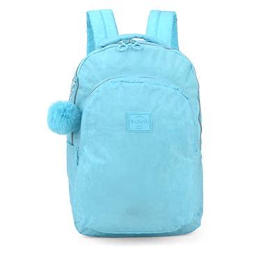 Imagem de UP4YOU Mochila Costa com Bolso Frontal - Daypack - Turquesa - G, 45x31x12 cm