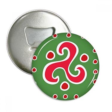 Imagem de Emblema multifuncional com símbolo de ímã de geladeira com totems mexicanos da civilização antiga com símbolo espiral