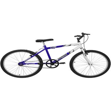 Imagem de Bicicleta de Passeio Ultra Bikes Esporte Bicolor Aro 24 Reforçada Freio V-Brake Sem Marcha Azul/Branco