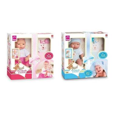 Imagem de Kit 2 Bonecas Gêmeos Bebezinho Real - Meu Bebezinho De Verdade Menina
