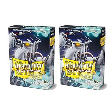 Imagem de Dragon Shield Bundle: 2 Packs of 60 Count Japanese Size Mini Matte Card Sleeves - Matte White