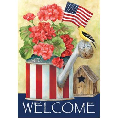 Imagem de Toland Home Garden Regador patriótico 118224 32 x 45 cm decoração bandeira de jardim (31,7 x 45,7 cm)