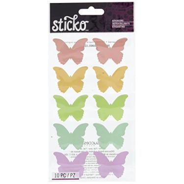 Imagem de Sticko Adesivos de etiqueta - Borboleta brilhante