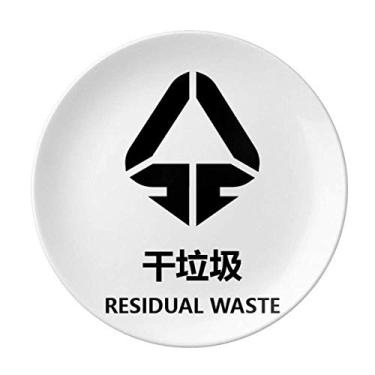 Imagem de Classification Placa de tratamento de resíduos secos de porcelana decorativa Salver louças Prato de jantar