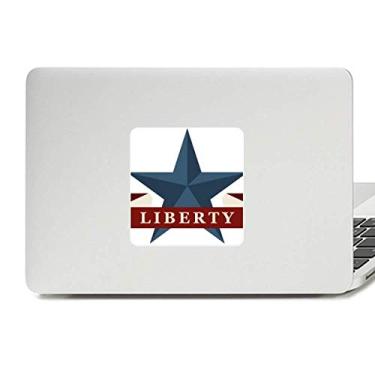 Imagem de Pentagrama Liberty Slogan America Country City Decalque Vinil Paster Laptop Adesivo Decoração PC