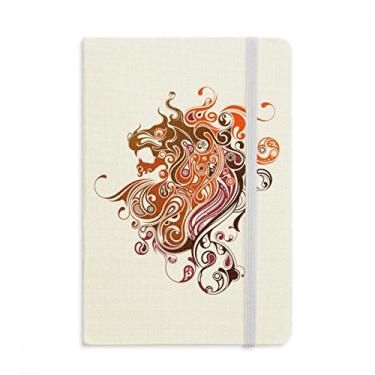 Imagem de Caderno de arte de dragão colorido oficial de tecido capa dura diário clássico