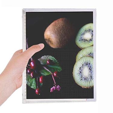 Imagem de Caderno com imagem de cerejeira de kiwi Fresh Fruits com folhas soltas e diário recarregável