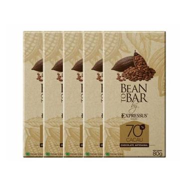 Imagem de Kit Com 10 Barras De Chocolate Bean To Bar 70% De Cacau