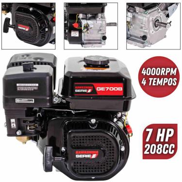 Imagem de Motor Estacionário Profissional Kawashima GE700B á Gasolina 4T 7hp Para Bombas de Pulverização e Irrigação