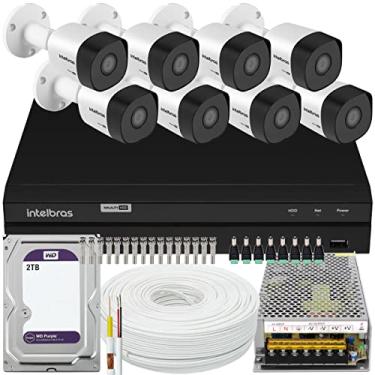 Imagem de Kit 8 cameras seguranca Intelbras VHD 3230 Full HD 2T Purple